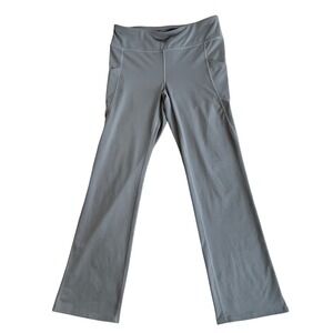 J. Jill Fit Rhodes Pant Gray Flare Leg Yoga Pants Pockets XS Petite RN 97641